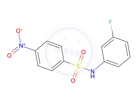 Chemical structure of N-(3-Fluorophenyl)-4-nitrobenzenesulfonamide