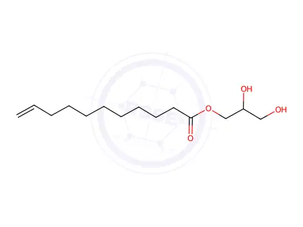 Chemical structure of Glyceryl 1-Monoundecylenate