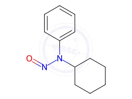 Chemical structure of N-cyclohexyl-N-phenylnitrous amide