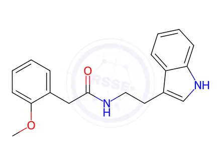 Chemical structure of N-(2-(1H-Indol-3-yl)ethyl)-2-(2-methoxyphenyl)acetamide