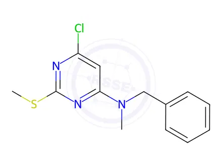 Chemical structure of N-benzyl-6-chloro-N-methyl-2-(methylthio)pyrimidin-4-amine
