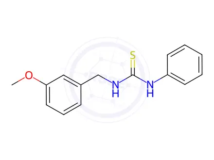 Chemical structure of N-(3-methoxybenzyl)-N'-phenylthiourea