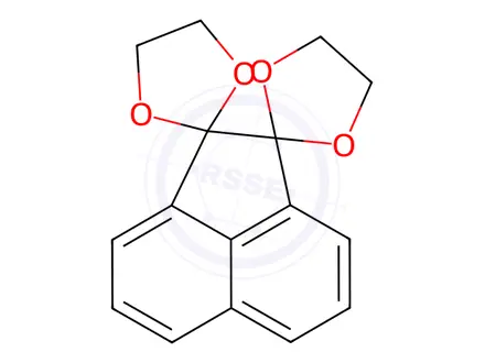 Chemical structure of Dispiro[1,3-dioxolane-2,1'(2'H)-acenaphthylene-2',2''-1,3-dioxolane]