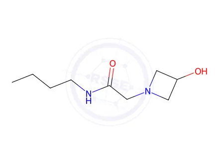 Chemical structure of n-butyl-2-(3-hydroxyazetidin-1-yl)acetamide