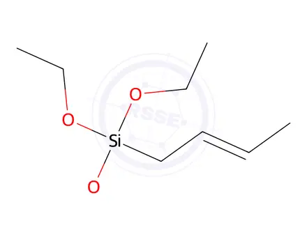 Chemical structure of but-2-enyltriethoxysilane