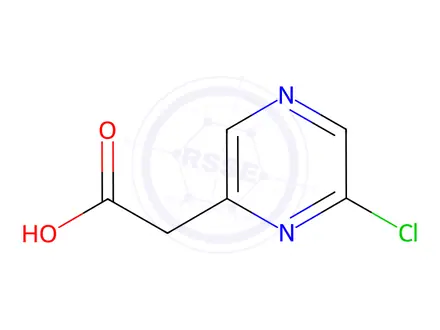 Chemical structure of (6-Chloropyrazin-2-yl)acetic acid