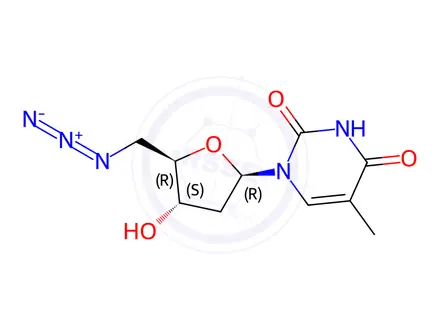 Chemical structure of 5-Azido-5-deoxy Thymidine