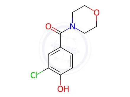 Chemical structure of 2-Chloro-4-(morpholine-4-carbonyl)phenol