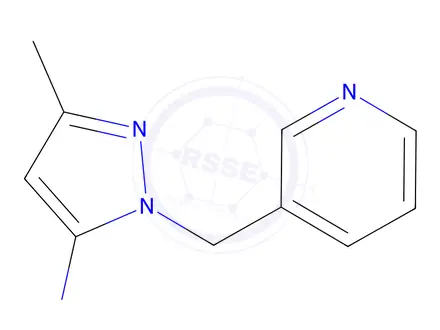 Chemical structure of 3-Methyl-1-(pyridin-3-ylmethyl)-1H-pyrazol-5-amine