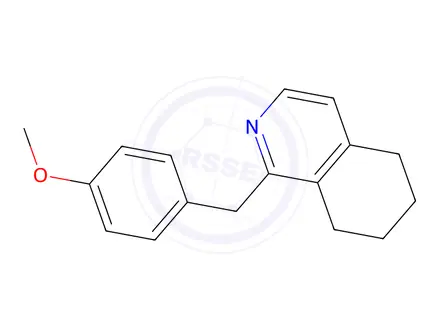 Chemical structure of Isoquinoline, 5,6,7,8-tetrahydro-1-[(4-methoxyphen