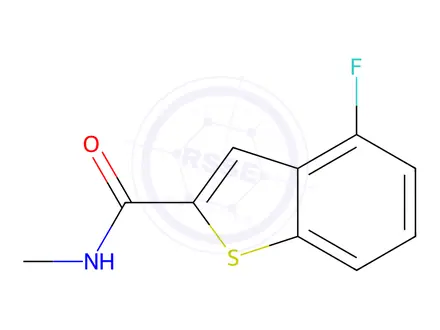 Chemical structure of 4-Fluoro-N-methylbenzo[b]thiophene-2-carboxamide