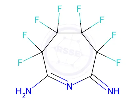 Chemical structure of 3,3,4,4,5,5,6,6-Octafluoro-2-imino-3,4,5,6-tetrahydro-2H-azepin-7-amine