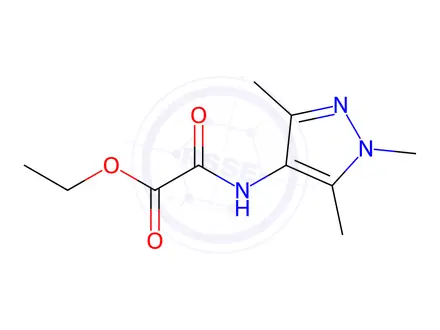 Chemical structure of Ethyl 2-oxo-2-((1,3,5-trimethyl-1H-pyrazol-4-yl)amino)acetate