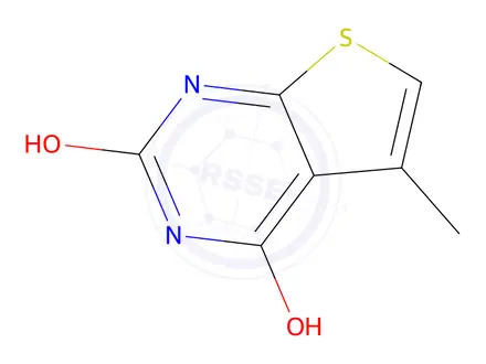 Chemical structure of 2,4-Dihydroxy-5-methylthieno[2,3-d]pyrimidine