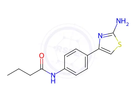 Chemical structure of n-(4-(2-Aminothiazol-4-yl)phenyl)butyramide