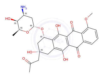Chemical structure of Daunorubicin Impurity C (Mixture of Diastereomers)