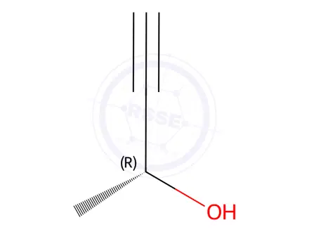 Chemical structure of R)-(+)-3-Butyn-2-ol
