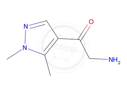 Chemical structure of 2-Amino-1-(1,5-dimethyl-1h-pyrazol-4-yl)ethan-1-one
