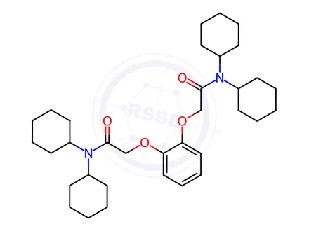 Chemical structure of N,​N-​Dicyclohexyl-​2-​{2-​[(dicyclohexylcarbam​oyl)​methoxy]​phenoxy}​acetamide
