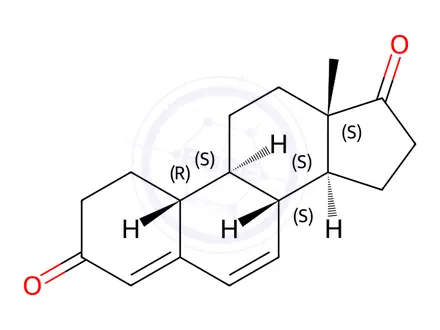 Chemical structure of 4,6-Estradien-3,17-dione