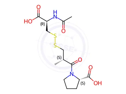 Chemical structure of Acetylcysteine Impurity 403