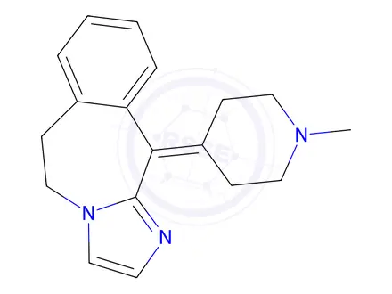 Chemical structure of 11-(1-methylpiperidin-4-ylidene)-6,11-dihydro-5H-benzo[d]imidazo[1,2-a]azepine
