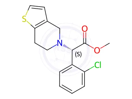 Chemical structure of Clopidogrel