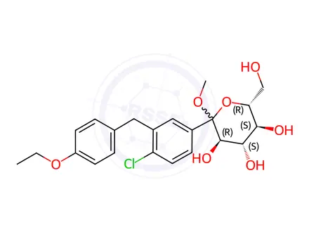 Chemical structure of Methoxy Dapagliflozin