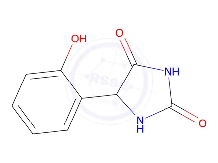 Chemical structure of 5-(2-Hydroxyphenyl)imidazolidine-2,4-dione