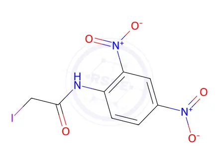 Chemical structure of 2',4'-Dinitro-2-iodoacetanilide