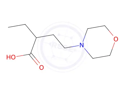 Chemical structure of 2-Ethyl-4-morpholinobutanoic acid