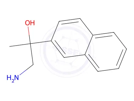 Chemical structure of 1-amino-2-(2-naphthyl)propan-2-ol
