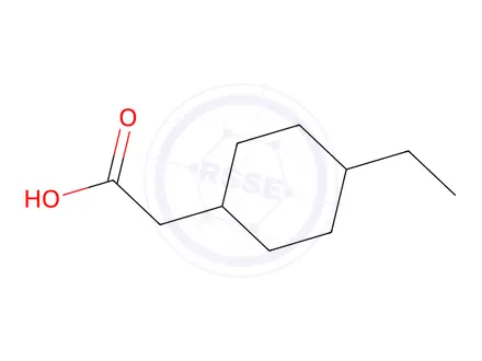 Chemical structure of 2-(4-Ethylcyclohexyl)acetic acid
