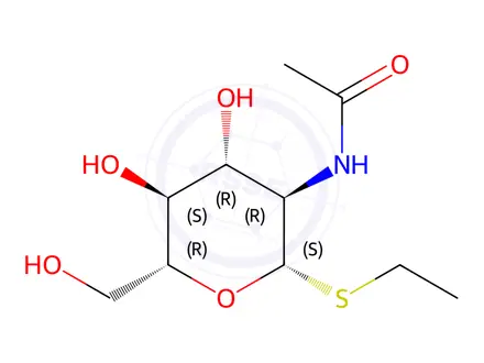 Chemical structure of Ethyl 2-Acetamido-2-deoxy-β-D-thioglucopyranoside