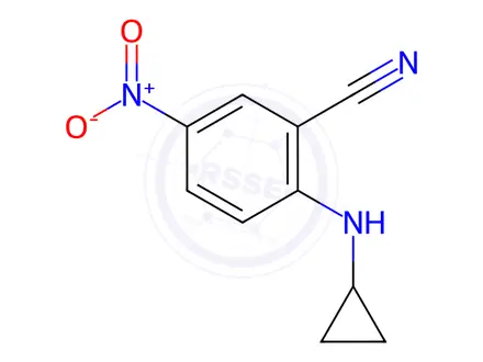 Chemical structure of 2-(cyclopropylamino)-5-nitrobenzonitrile
