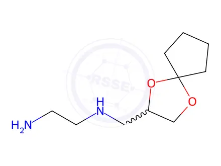 Chemical structure of N-(1,4-Dioxa-spiro[4.4]non-2-ylmethyl)-1,2-ethanediamine