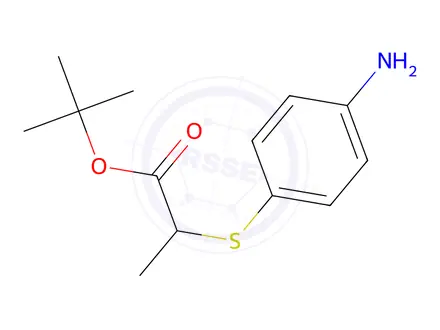 Chemical structure of Tert-butyl 2-((4-aminophenyl)thio)propanoate