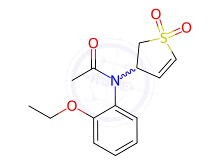 Chemical structure of N-(1,1-Dioxido-2,3-dihydrothiophen-3-yl)-N-(2-ethoxyphenyl)acetamide