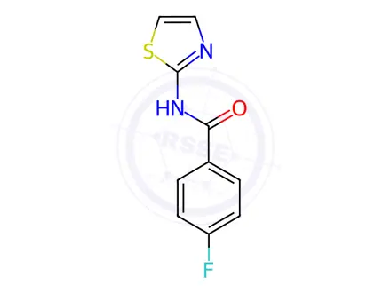 Chemical structure of 4-Fluoro-N-(thiazol-2-yl)benzamide
