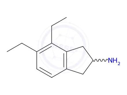 Chemical structure of 4,5-diethyl-2,3-dihydro-1H-inden-2-amine