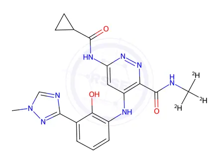 Chemical structure of Deucravacitinib Impurity 49-d3