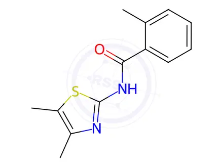 Chemical structure of Benzamide, N-(4,5-dimethyl-2-thiazolyl)-2-methyl-(9CI)