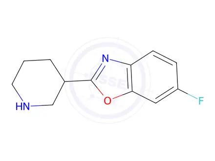Chemical structure of 6-Fluoro-2-(piperidin-3-yl)benzo[d]oxazole