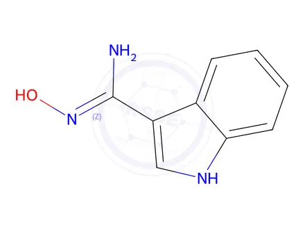 Chemical structure of [C(Z)]-N′-Hydroxy-1H-indole-3-carboximidamide
