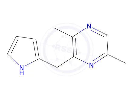 Chemical structure of 3-((1H-Pyrrol-2-yl)methyl)-2,5-dimethylpyrazine