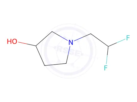 Chemical structure of 1-(2,2-Difluoroethyl)pyrrolidin-3-ol