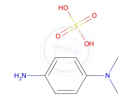 Chemical structure of N,N-Dimethyl-1,4-phenylenediamine Sulfate