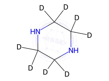 Chemical structure of Piperazine-d8 Dihydrochloride