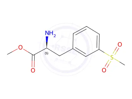 Chemical structure of Methyl (S)-2-amino-3-(3-(methylsulfonyl)phenyl)propanoate