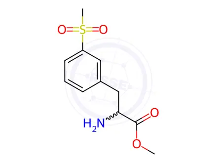 Chemical structure of methyl 2-amino-3-(3-(methylsulfonyl)phenyl)propanoate